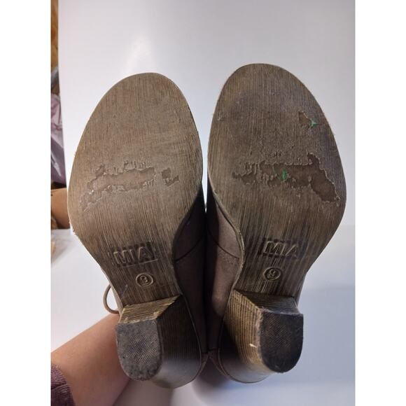Mia Brown Lace Up Ankle Boots‎ Size 9 - Picture 5 of 7